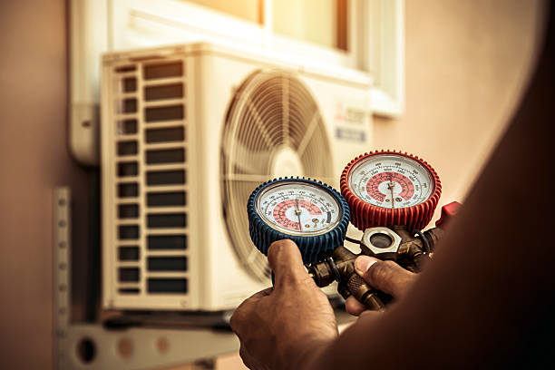 Professional Hvac technician working in Madison, NC